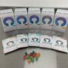 colors blue raspberry mushroom gummies